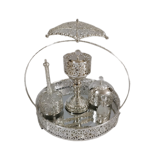 [2117] Incense Burner Set Silver FT755