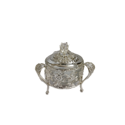 [2131] Sugar Bowl with Lid Silver S430