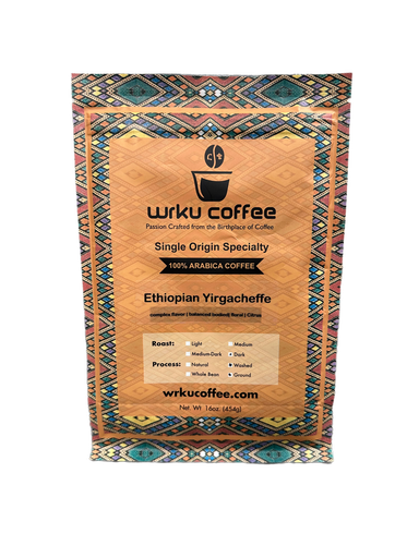 [1753] Yirgacheffe Ground Coffee Dark Roast 1 LB