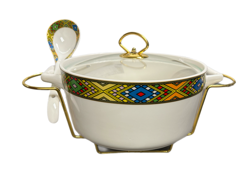 [7424] 12" Round Food Warmer & Spoon (Telet) 3.5L