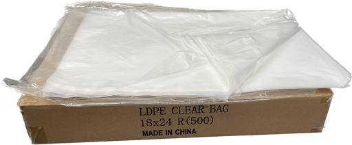 [5288] Injera Clear Plastic Bag 18"x24" (500 PCS)