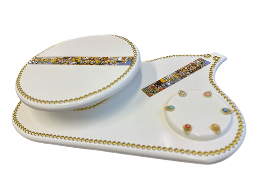 [8817] Rekebot Tray Gold Saba