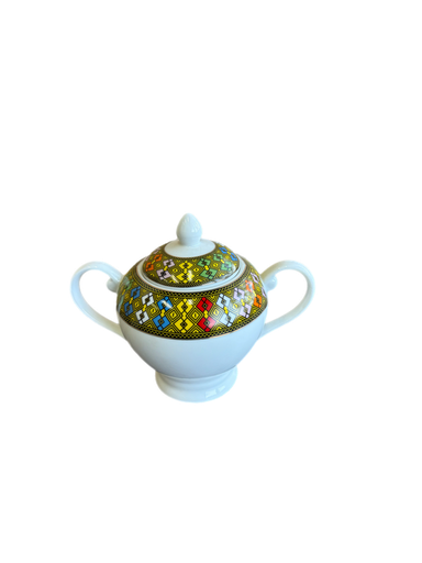 [9016] Sugar pot with lid (Telet Small ) 300ml 