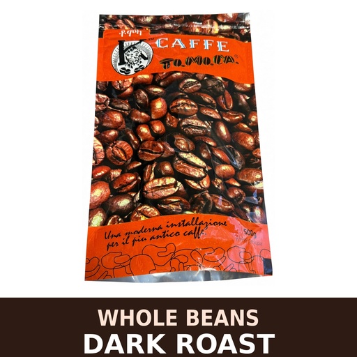 [8894] Tomoca Whole Beans Coffee Dark Roast 500g (1.1 LB)