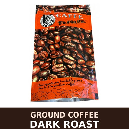 [8890] Tomoca Ground Coffee Dark Roast 500g (1.1 LB)